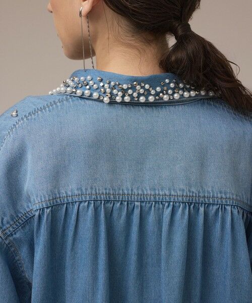 GRACE CONTINENTAL / グレースコンチネンタル シャツ・ブラウス | デニムハーフスリーブシャツ | 詳細12