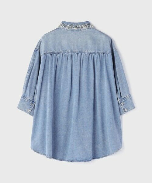 GRACE CONTINENTAL / グレースコンチネンタル シャツ・ブラウス | デニムハーフスリーブシャツ | 詳細14