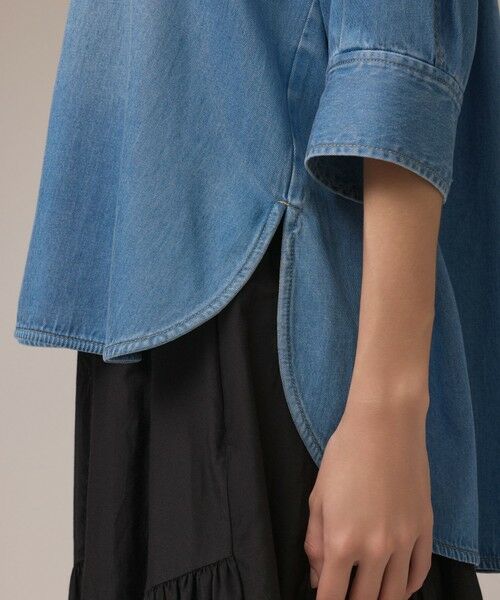 GRACE CONTINENTAL / グレースコンチネンタル シャツ・ブラウス | デニムハーフスリーブシャツ | 詳細9