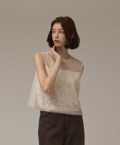 GRACE CONTINENTAL / グレースコンチネンタル カットソー | ビーズ刺繍トップ