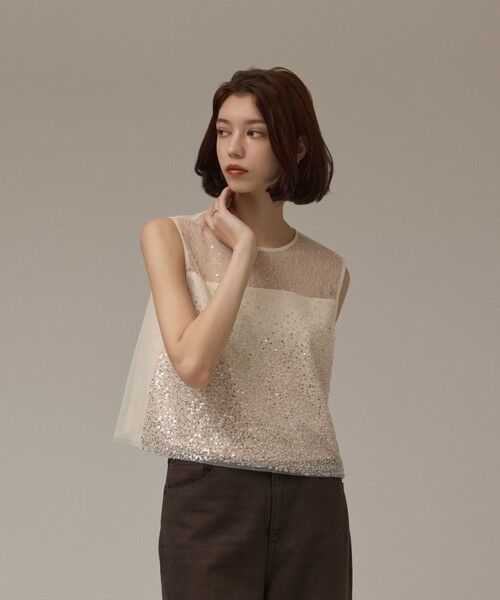 【COEL】フィブリルサテントップス　グレー　タグ付き 5color 前後2wayサテンタンクトップ□納期目安：即納