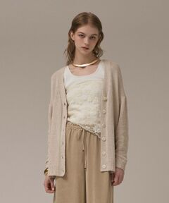 GRACE CONTINENTAL / グレースコンチネンタル カーディガン・ボレロ | ラメルーズニットカーディガン