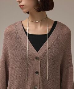 GRACE CONTINENTAL / グレースコンチネンタル カーディガン・ボレロ | ラメルーズニットカーディガン