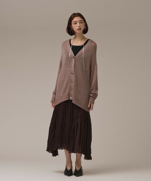 GRACE CONTINENTAL / グレースコンチネンタル カーディガン・ボレロ | ラメルーズニットカーディガン | 詳細12