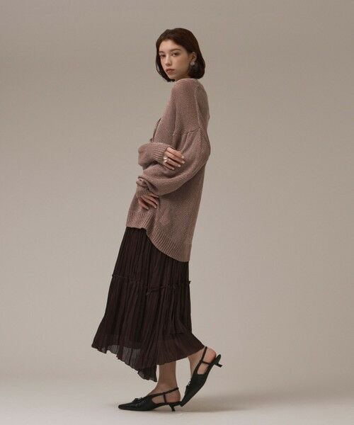 GRACE CONTINENTAL / グレースコンチネンタル カーディガン・ボレロ | ラメルーズニットカーディガン | 詳細13