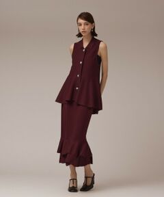 GRACE CONTINENTAL / グレースコンチネンタル ベスト | ビジューニットベスト