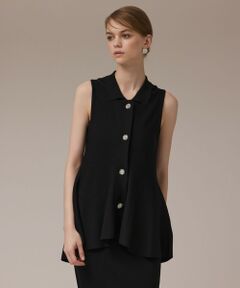 GRACE CONTINENTAL / グレースコンチネンタル ベスト | ビジューニットベスト