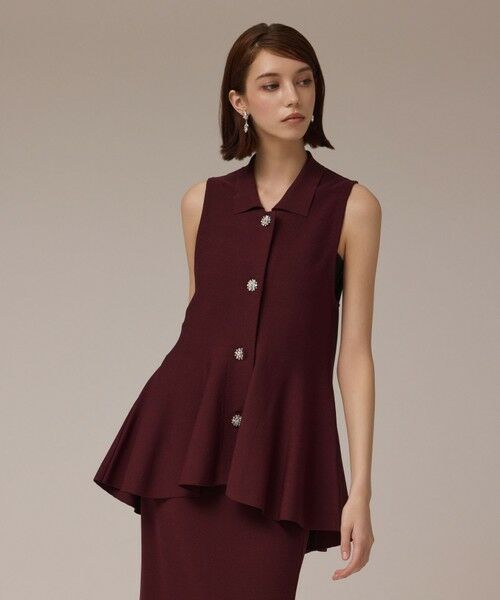 GRACE CONTINENTAL / グレースコンチネンタル ベスト | ビジューニットベスト | 詳細3