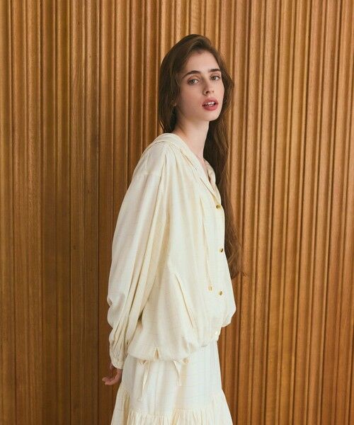 GRACE CONTINENTAL / グレースコンチネンタル パーカー | ラメチェックフーディー | 詳細2