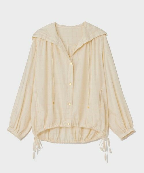 GRACE CONTINENTAL / グレースコンチネンタル パーカー | ラメチェックフーディー | 詳細4