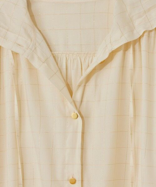 GRACE CONTINENTAL / グレースコンチネンタル パーカー | ラメチェックフーディー | 詳細6