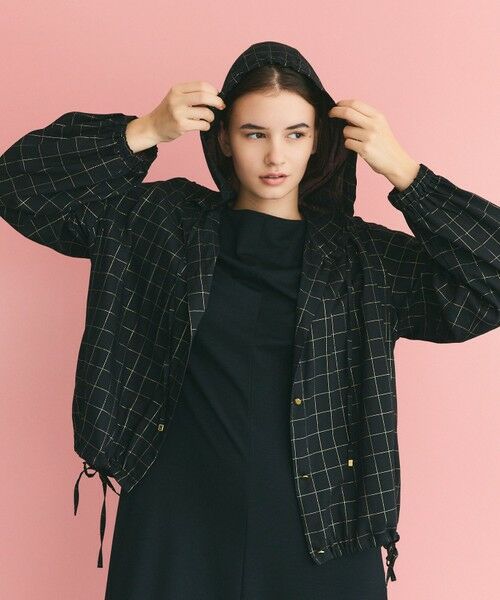 GRACE CONTINENTAL / グレースコンチネンタル パーカー | ラメチェックフーディー | 詳細10
