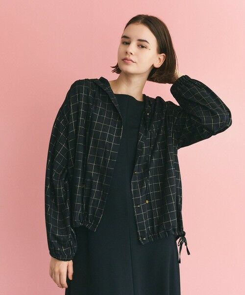 GRACE CONTINENTAL / グレースコンチネンタル パーカー | ラメチェックフーディー | 詳細7