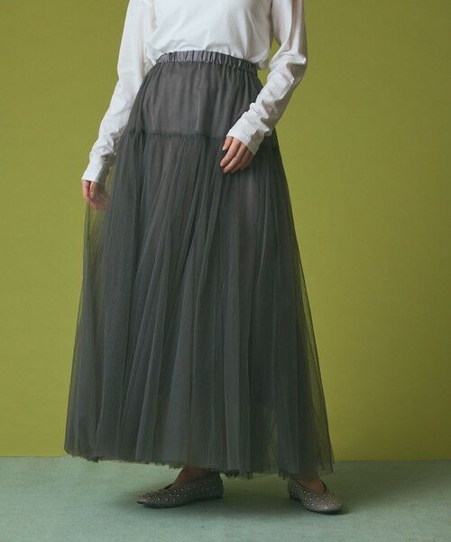 GRACE CONTINENTAL / グレースコンチネンタル ミニ・ひざ丈スカート | チュールボリュームスカート | 詳細6