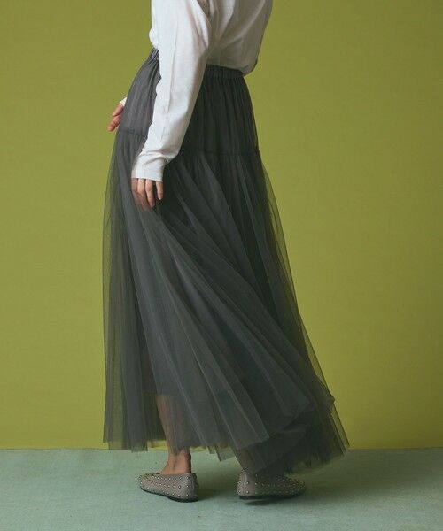 GRACE CONTINENTAL / グレースコンチネンタル ミニ・ひざ丈スカート | チュールボリュームスカート | 詳細7