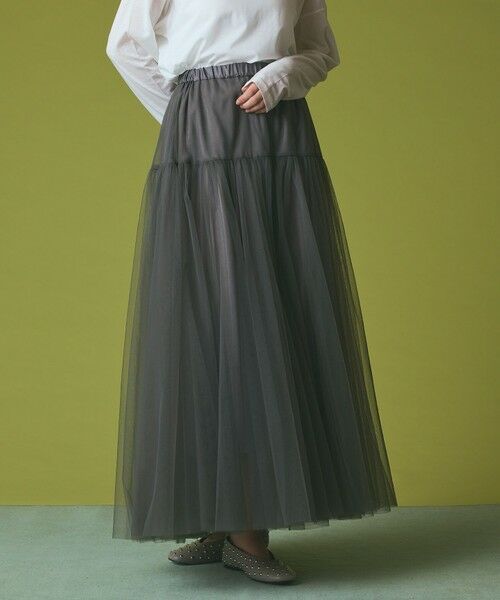 GRACE CONTINENTAL / グレースコンチネンタル ミニ・ひざ丈スカート | チュールボリュームスカート | 詳細9