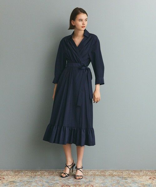 GRACE CONTINENTAL / グレースコンチネンタル ミニ丈・ひざ丈ワンピース | カシュクールシャツワンピース | 詳細5