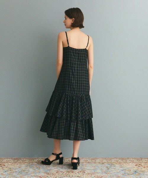GRACE CONTINENTAL / グレースコンチネンタル ロング・マキシ丈ワンピース | ラメチェックキャミドレス | 詳細6