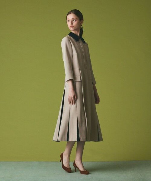 GRACE CONTINENTAL / グレースコンチネンタル ロング・マキシ丈ワンピース | クレリックバイカラーワンピース | 詳細1
