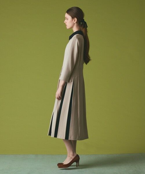 GRACE CONTINENTAL / グレースコンチネンタル ロング・マキシ丈ワンピース | クレリックバイカラーワンピース | 詳細3