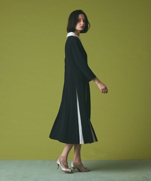 GRACE CONTINENTAL / グレースコンチネンタル ロング・マキシ丈ワンピース | クレリックバイカラーワンピース | 詳細9