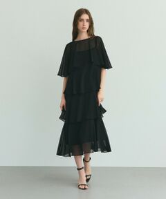 GRACE CONTINENTAL / グレースコンチネンタル ドレス | シフォンケープドレス