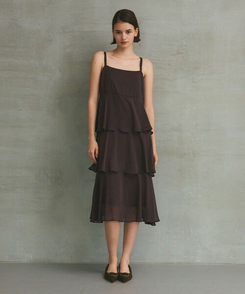 GRACE CONTINENTAL / グレースコンチネンタル ドレス | シフォンケープドレス | 詳細1