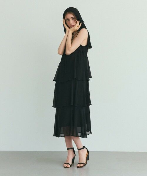 GRACE CONTINENTAL / グレースコンチネンタル ドレス | シフォンケープドレス | 詳細17