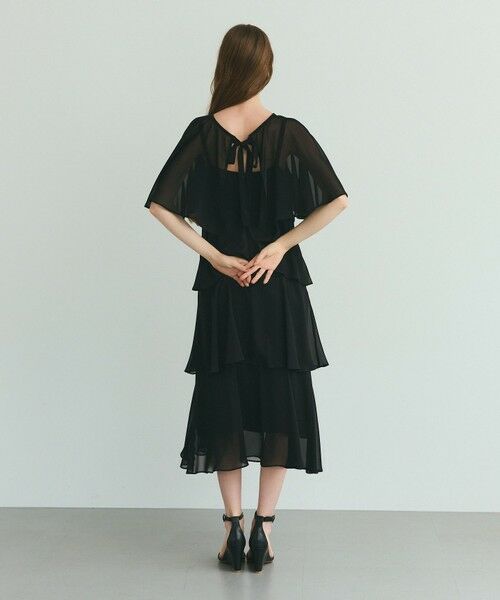 GRACE CONTINENTAL / グレースコンチネンタル ドレス | シフォンケープドレス | 詳細9