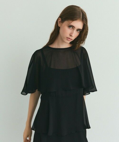 GRACE CONTINENTAL / グレースコンチネンタル ドレス | シフォンケープドレス | 詳細10