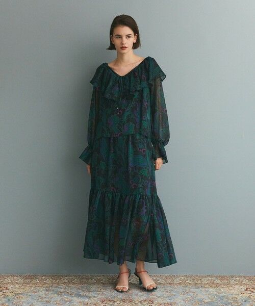 GRACE CONTINENTAL / グレースコンチネンタル シャツ・ブラウス | ラメストライププリントブラウス | 詳細8