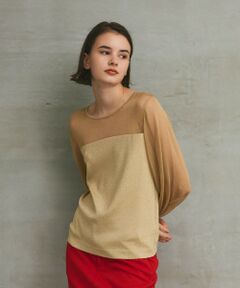 GRACE CONTINENTAL / グレースコンチネンタル その他トップス | ラメコンビシアーニット