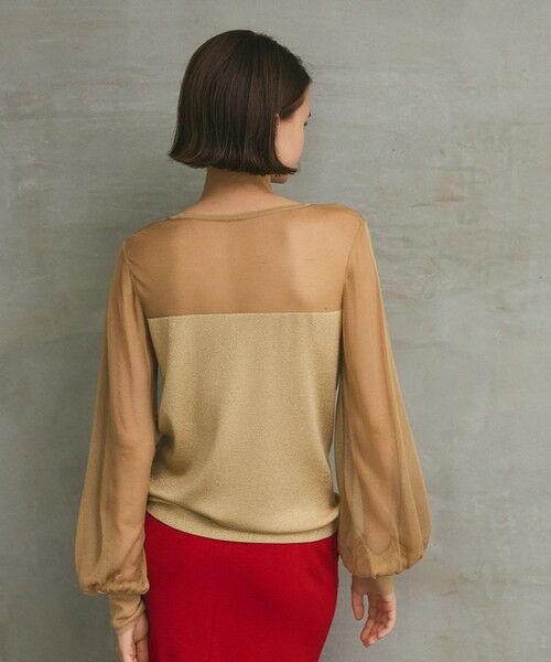 GRACE CONTINENTAL / グレースコンチネンタル その他トップス | ラメコンビシアーニット | 詳細6