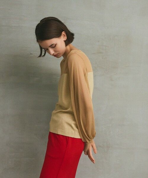 GRACE CONTINENTAL / グレースコンチネンタル その他トップス | ラメコンビシアーニット | 詳細8