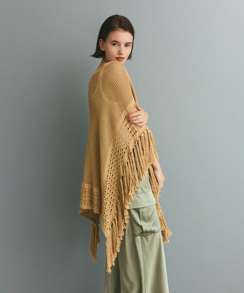 GRACE CONTINENTAL / グレースコンチネンタル ニット・セーター | ニットフリンジケープ | 詳細3