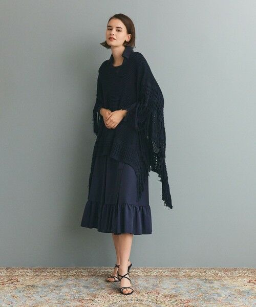 GRACE CONTINENTAL / グレースコンチネンタル ニット・セーター | ニットフリンジケープ | 詳細9