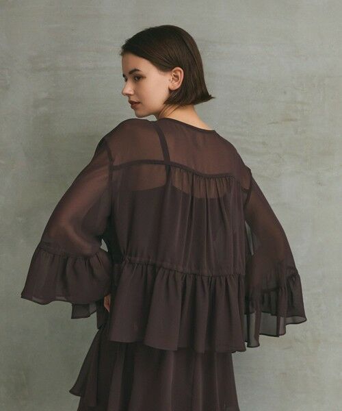 GRACE CONTINENTAL / グレースコンチネンタル その他トップス | シフォンフリルポンチョ | 詳細3
