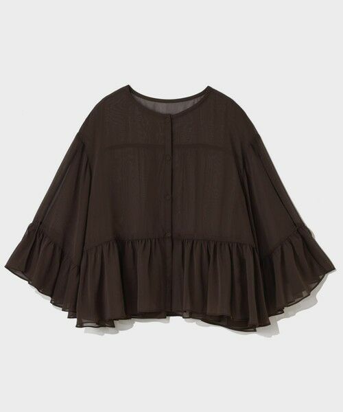 GRACE CONTINENTAL / グレースコンチネンタル その他トップス | シフォンフリルポンチョ | 詳細7