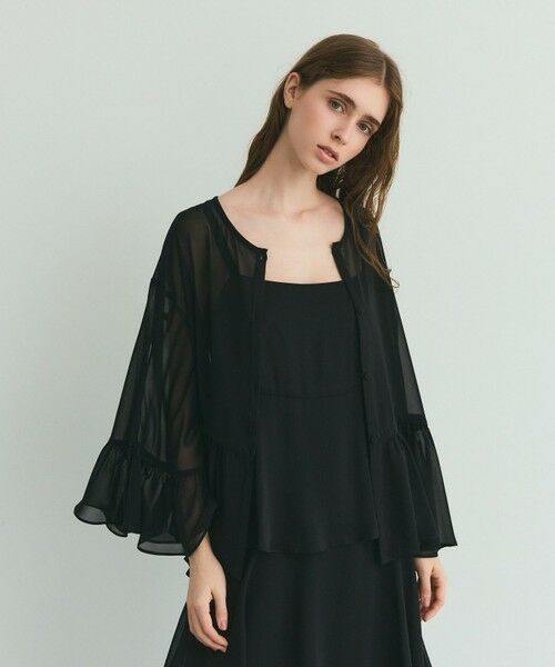 GRACE CONTINENTAL / グレースコンチネンタル その他トップス | シフォンフリルポンチョ | 詳細13
