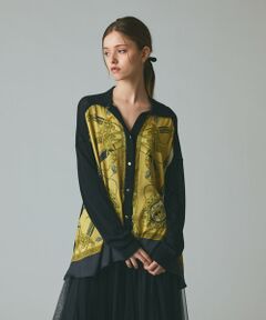 GRACE CONTINENTAL / グレースコンチネンタル カーディガン・ボレロ | スカーフコンビカーディガン