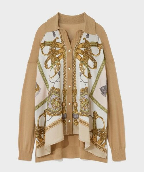 GRACE CONTINENTAL / グレースコンチネンタル カーディガン・ボレロ | スカーフコンビカーディガン | 詳細7