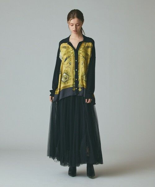 GRACE CONTINENTAL / グレースコンチネンタル カーディガン・ボレロ | スカーフコンビカーディガン | 詳細10