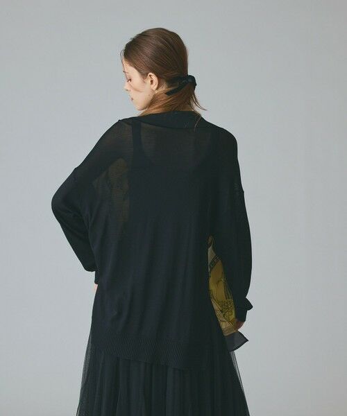 GRACE CONTINENTAL / グレースコンチネンタル カーディガン・ボレロ | スカーフコンビカーディガン | 詳細12