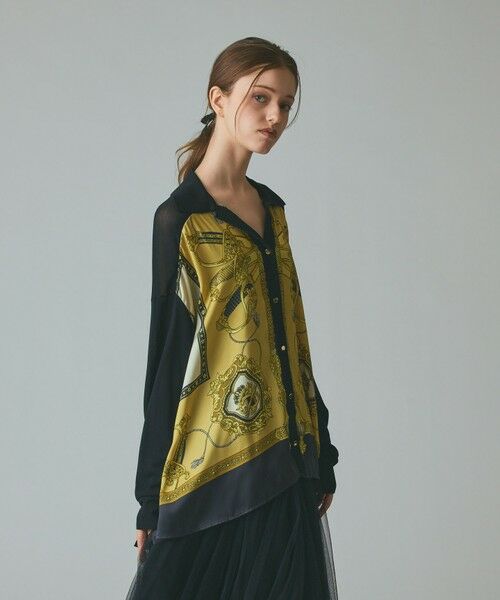 GRACE CONTINENTAL / グレースコンチネンタル カーディガン・ボレロ | スカーフコンビカーディガン | 詳細13