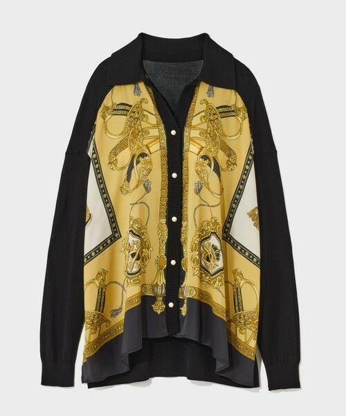 GRACE CONTINENTAL / グレースコンチネンタル カーディガン・ボレロ | スカーフコンビカーディガン | 詳細14