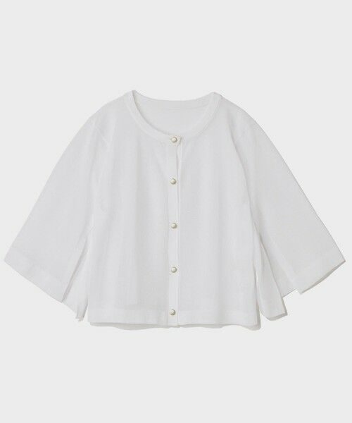 GRACE CONTINENTAL / グレースコンチネンタル カーディガン・ボレロ | ニットシアーケープカーディガン | 詳細3