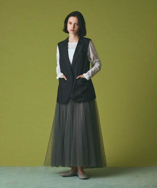 GRACE CONTINENTAL / グレースコンチネンタル ベスト | シルクツイルジレ | 詳細1