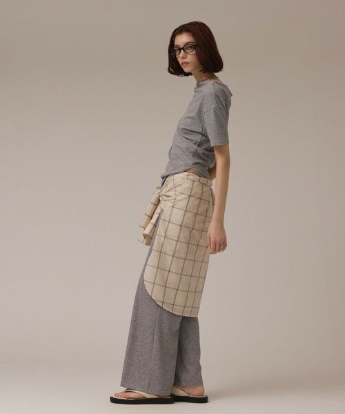 GRACE CONTINENTAL / グレースコンチネンタル その他パンツ | ラメリブジャージパンツ | 詳細1