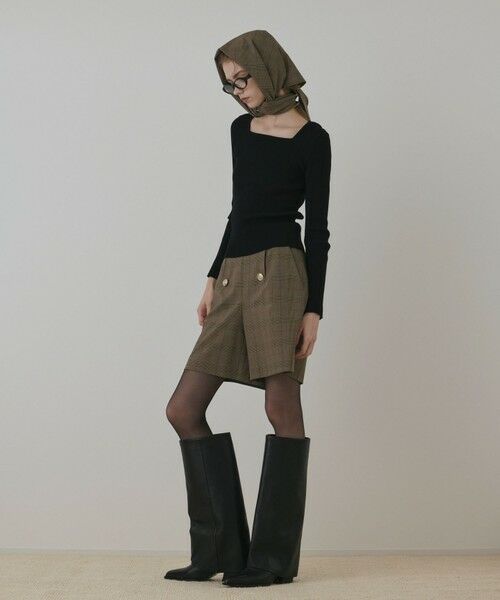 GRACE CONTINENTAL / グレースコンチネンタル その他パンツ | ダブルボタンショートパンツ | 詳細15