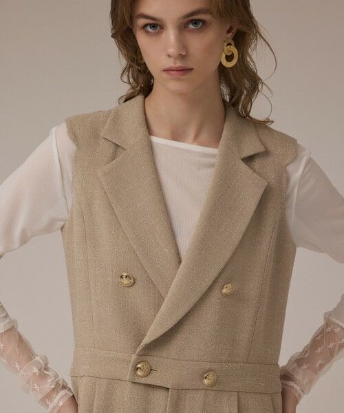 GRACE CONTINENTAL / グレースコンチネンタル サロペット・オールインワン | ツイードテーラーサロペット | 詳細3